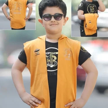 Boys T Shirt With Yellow Jacket