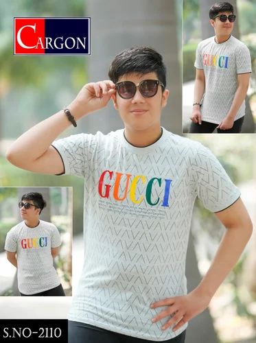 Boys White Printed T Shirts