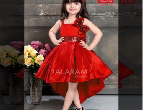 Little Girl’s Red Dress and Shoes