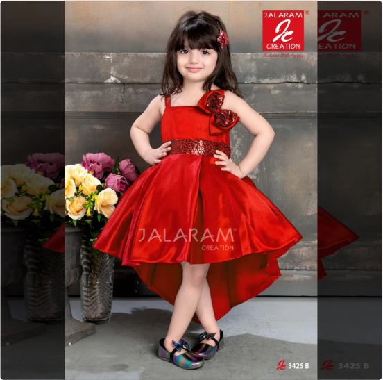 Little Girl’s Red Dress and Shoes