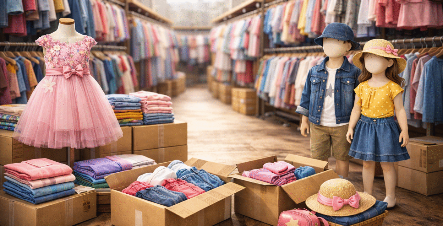 Kids Dress Wholesale Delhi Lekhus Collection - Best Places for Bulk Kids Clothing